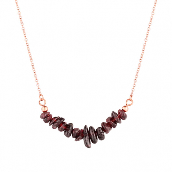 Obrázok pre Náhrdelník s granátom 42037.3 oceľ