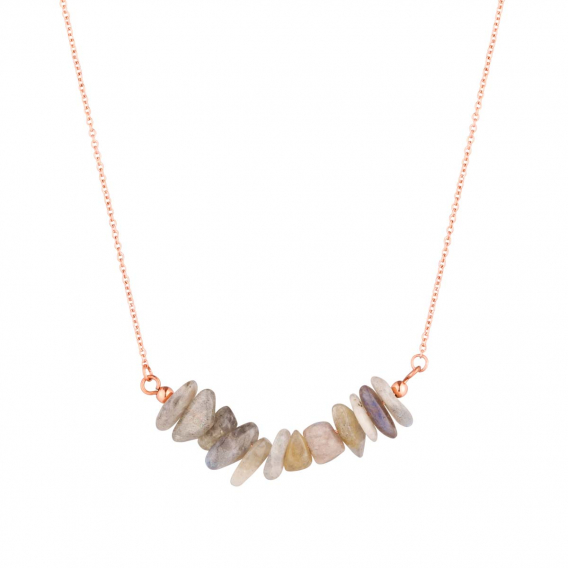 Obrázok pre Náhrdelník s kameňom labradorit 42037.3 oceľ