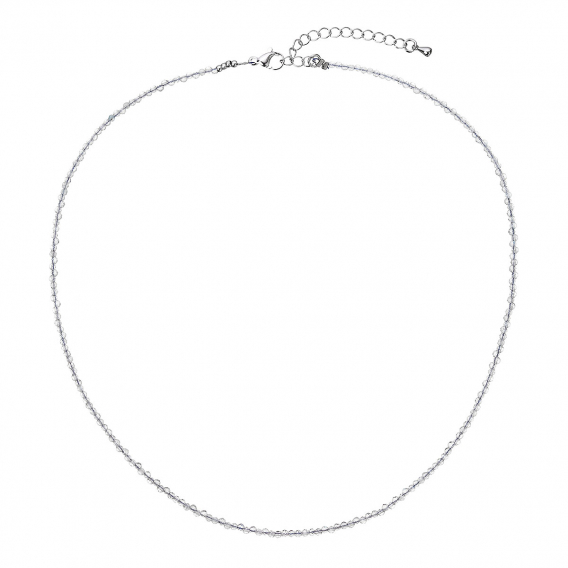 Obrázok pre Náhrdelník zo šedých kremeňov 42012.3 oceľ