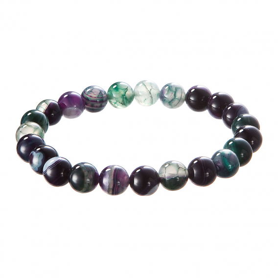 Obrázok pre Náramok s minerálnymi kameňmi achát 43056.3