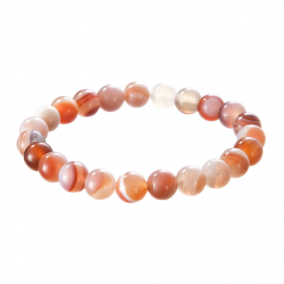 Obrázok pre Náramok s minerálnymi kameňmi achát pruhovaný 43056.3