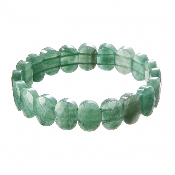 Obrázok pre Náramok s minerálnymi kameňmi achát zelený 43057.3