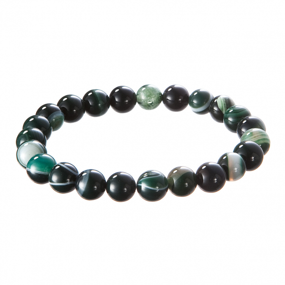 Obrázok pre Náramok s minerálnymi kameňmi nefrit 43056.3