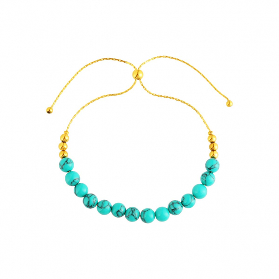 Obrázok pre Náramok s minerálnymi kameňmi tyrkys 43079.3