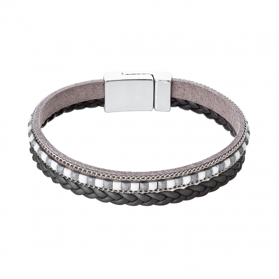 Obrázok pre Náramok šedý textilný 53009.3 grey
