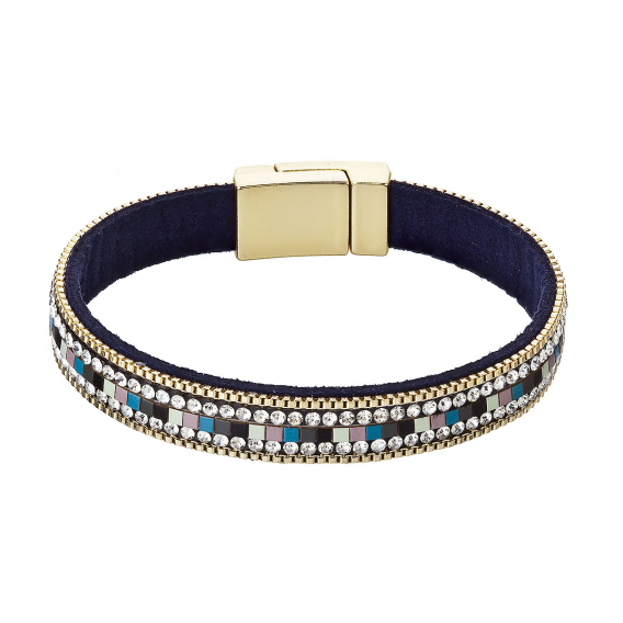 Obrázok pre Náramok tmavo modrý textilný 53008.3 blue