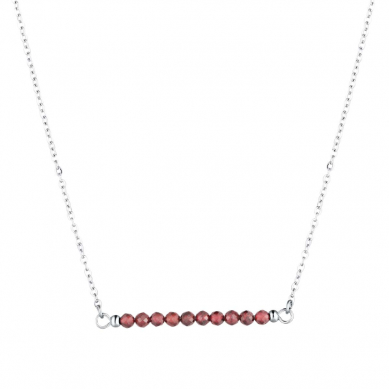 Obrázok pre Oceľový náhrdelník červený 42038.3