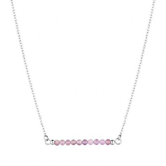 Obrázok pre Oceľový náhrdelník fialový 42038.3