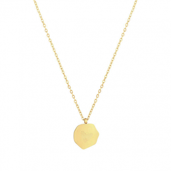 Obrázok pre Oceľový náhrdelník placka 42041.1