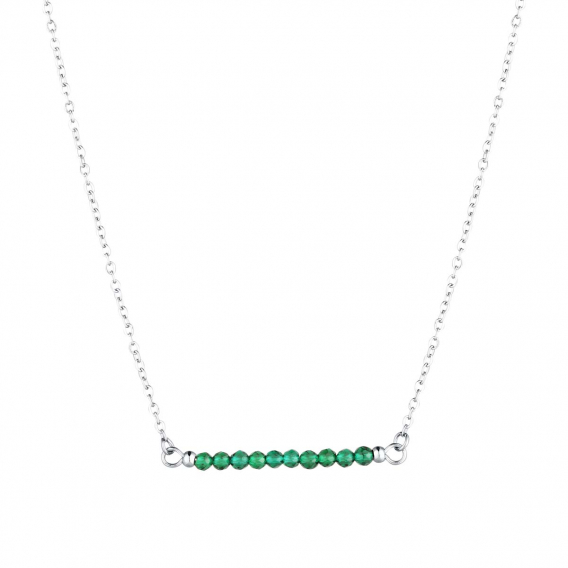 Obrázok pre Oceľový náhrdelník zelený 42038.3