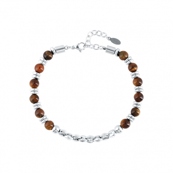 Obrázok pre Oceľový náramok tigrie oko 43083.3