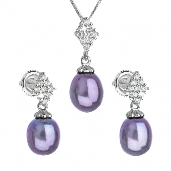 Obrázok pre Perlová súprava z riečnych perál peacock 29018.3