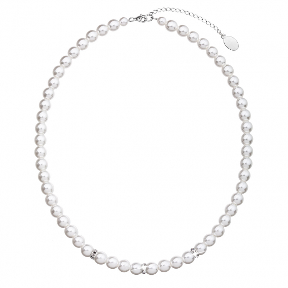 Obrázok pre Perlový náhrdelník biely 32012.1