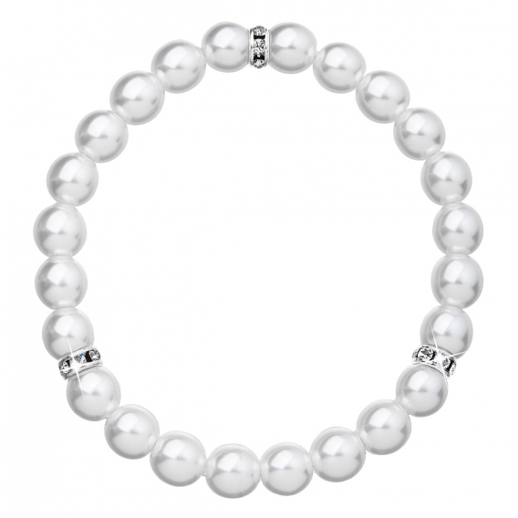 Obrázok pre Perlový náramok biely 33017.1