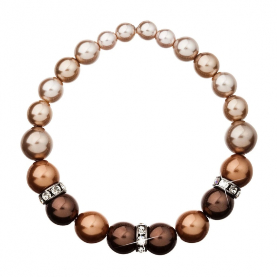 Obrázok pre Perlový náramok hnedý 33016.3