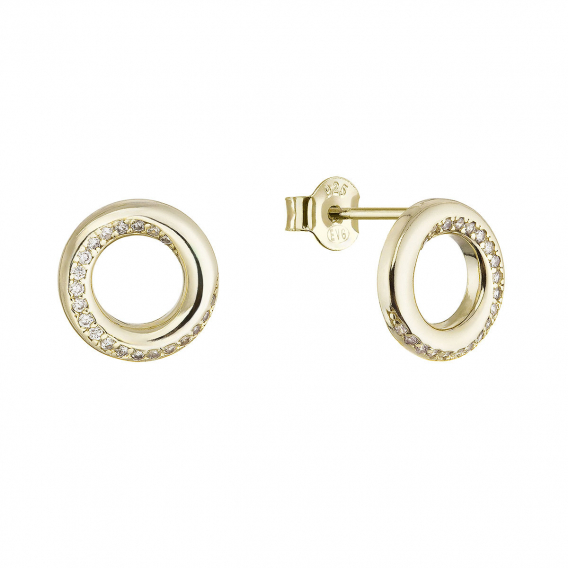 Obrázok pre Pozlátené náušnice krúžky 11745.1
