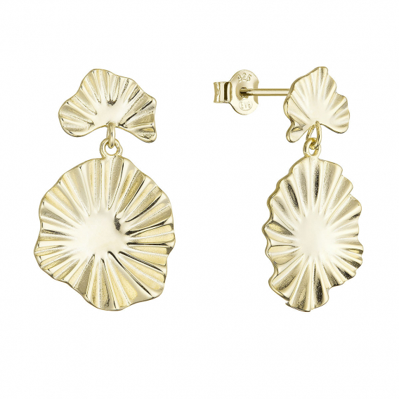 Obrázok pre Pozlátené náušnice s vlnitým dizajnom 61170