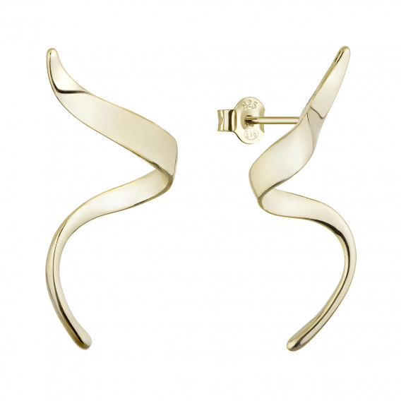 Obrázok pre Pozlátené náušnice vlnky 61149