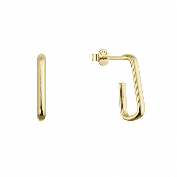 Obrázok pre Pozlátené strieborné náušnice 61116