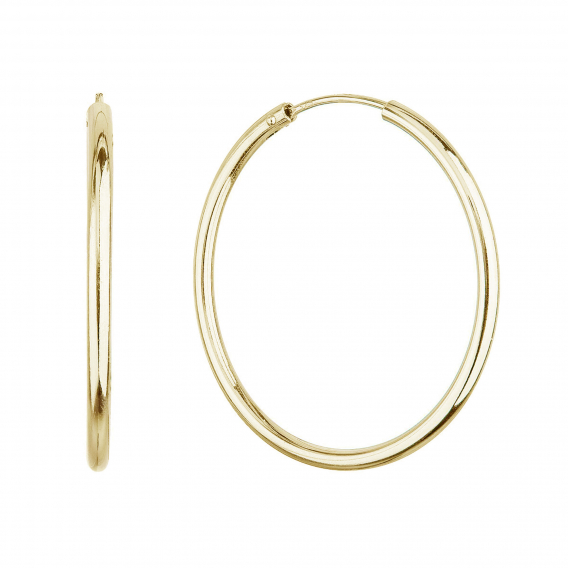 Obrázok pre Pozlátené strieborné náušnice kruhy 61005