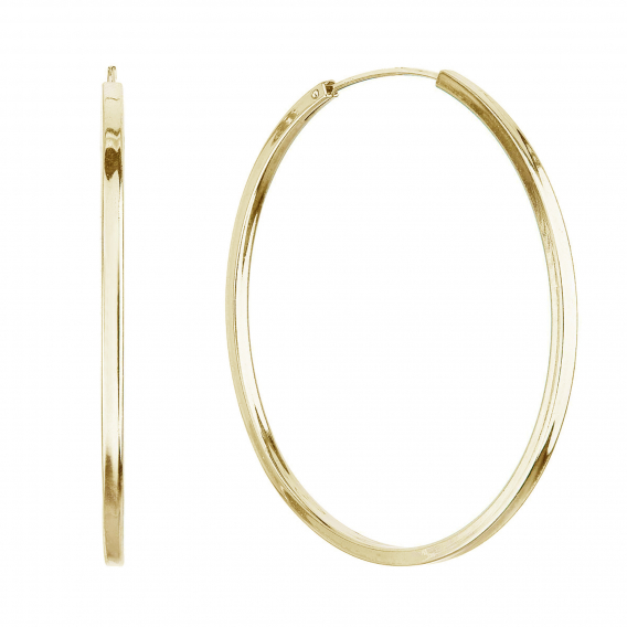 Obrázok pre Pozlátené strieborné náušnice kruhy 61009