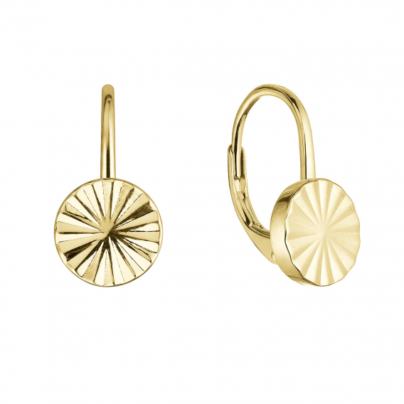 Obrázok pre Pozlátené strieborné náušnice okrúhle 61021