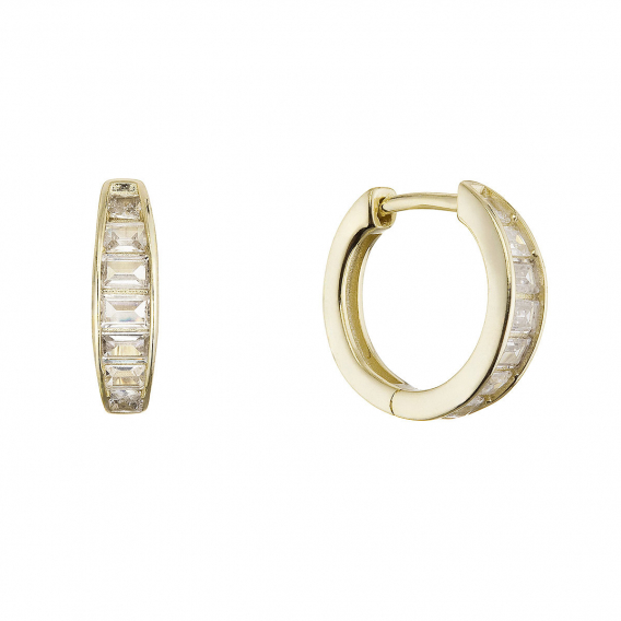 Obrázok pre Pozlátené zdobené kruhy so zirkónmi 11767.1