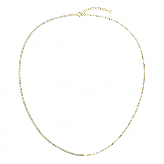 Obrázok pre Pozlátený náhrdelník so zirkónmi 12173.1