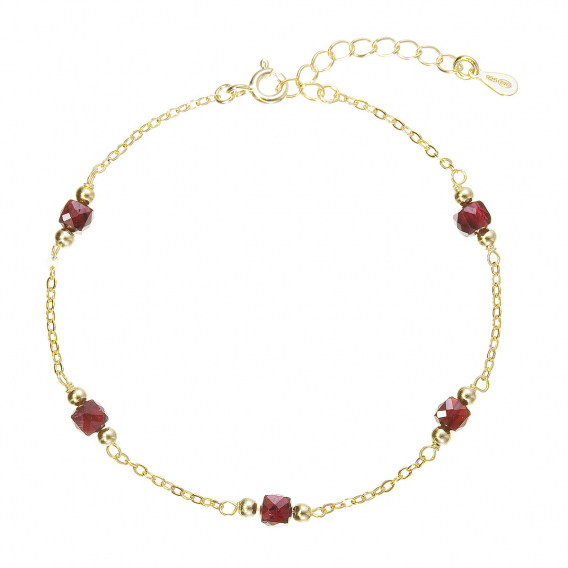Obrázok pre Pozlátený náramok s granátmi 13111.3