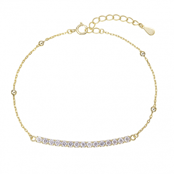 Obrázok pre Pozlátený náramok so zirkónmi 13102.1