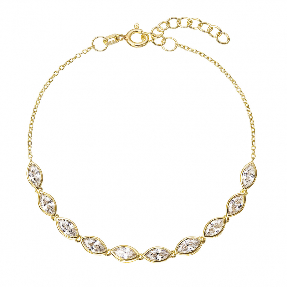 Obrázok pre Pozlátený náramok so zirkónmi 13107.1