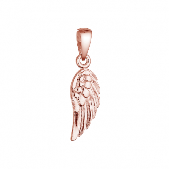 Obrázok pre Pozlátený strieborný prívesok anjelské krídlo 64088 rose gold