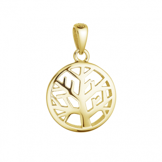 Obrázok pre Pozlátený strieborný prívesok strom života 64085