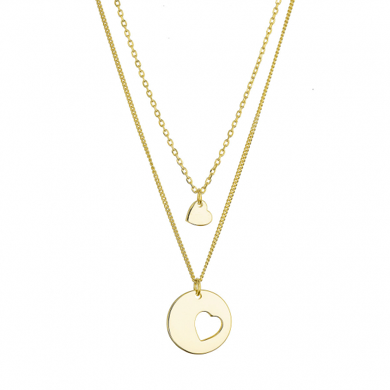 Obrázok pre Pozlátený strieborný set náhrdelníkov pre mamičku a dcéru 62047