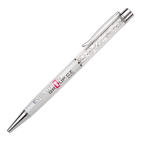 Obrázok pre Propiska s kryštálmi 38008.1 biela