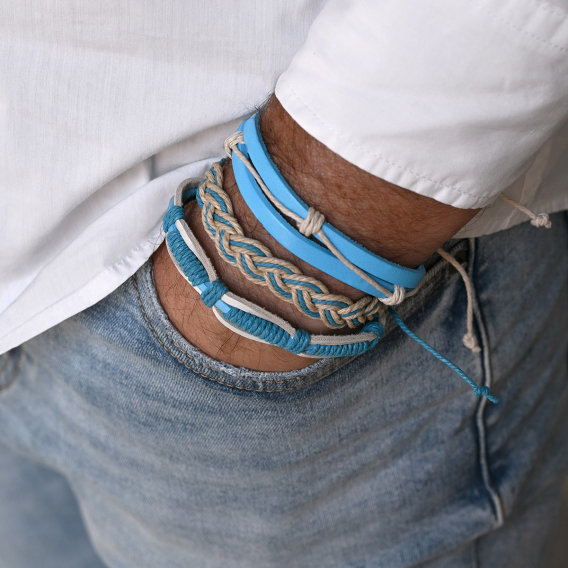 Obrázok pre Sada pánskych náramkov 53052.3