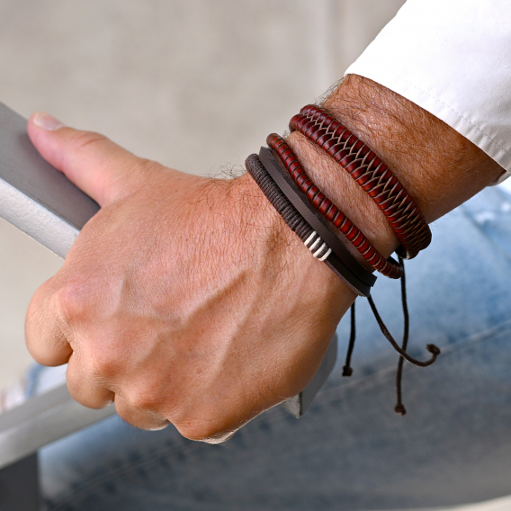 Obrázok pre Sada pánskych náramkov 53057.3