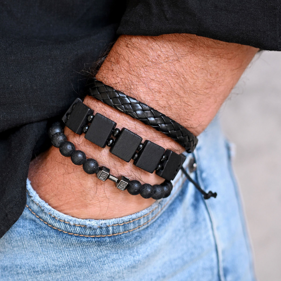 Obrázok pre Sada pánskych náramkov 53059.3