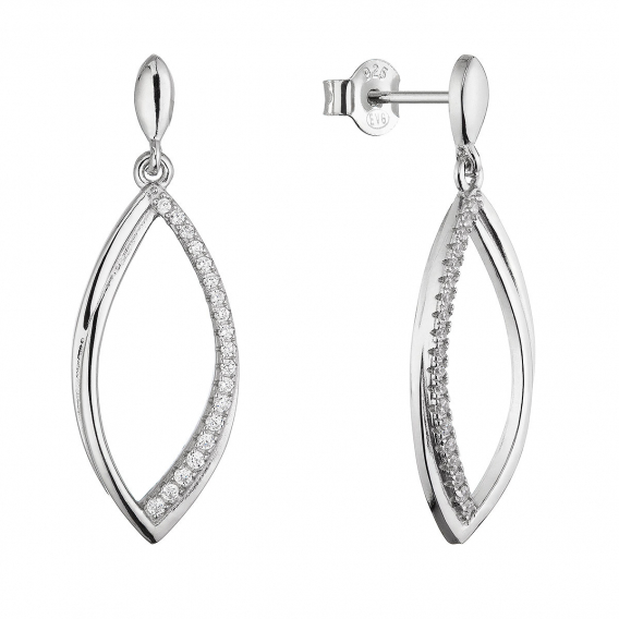 Obrázok pre Strieborné dlhé náušnice kvapky 11786.1