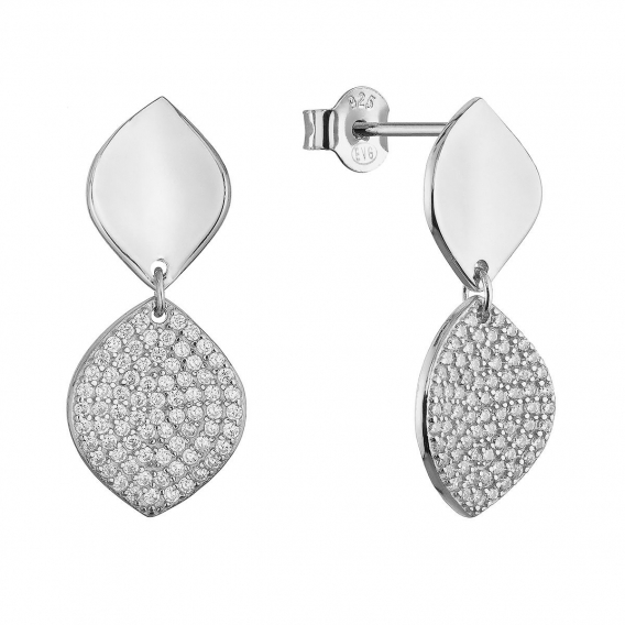 Obrázok pre Strieborné náušnice dvojitej kvapky 11788.1