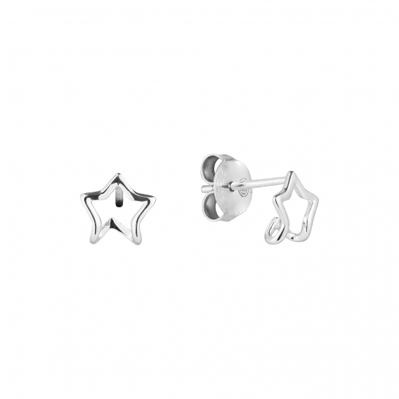 Obrázok pre Strieborné náušnice hviezdičky 61050