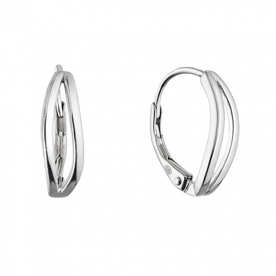 Obrázok pre Strieborné náušnice jemné vlnky 61078