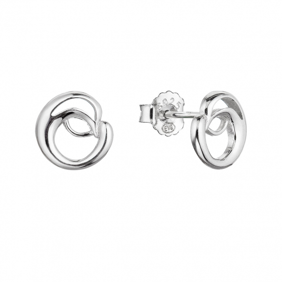 Obrázok pre Strieborné náušnice kôstky guľaté 61015