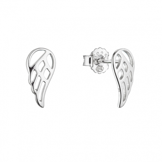 Obrázok pre Strieborné náušnice kôstky krídla 61017