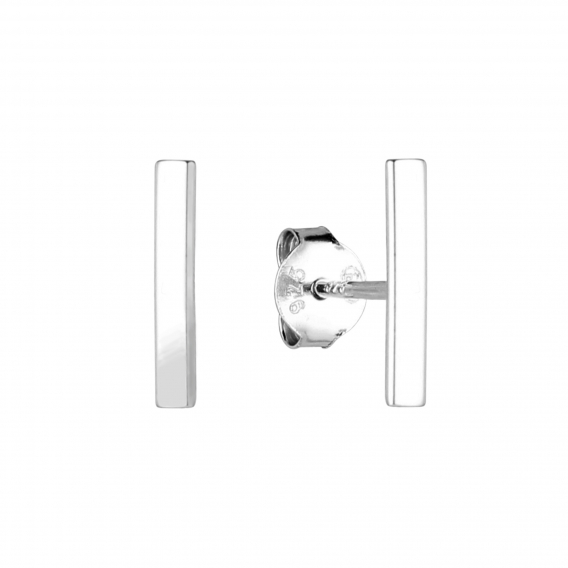 Obrázok pre Strieborné náušnice kôstky obdĺžniky 61063