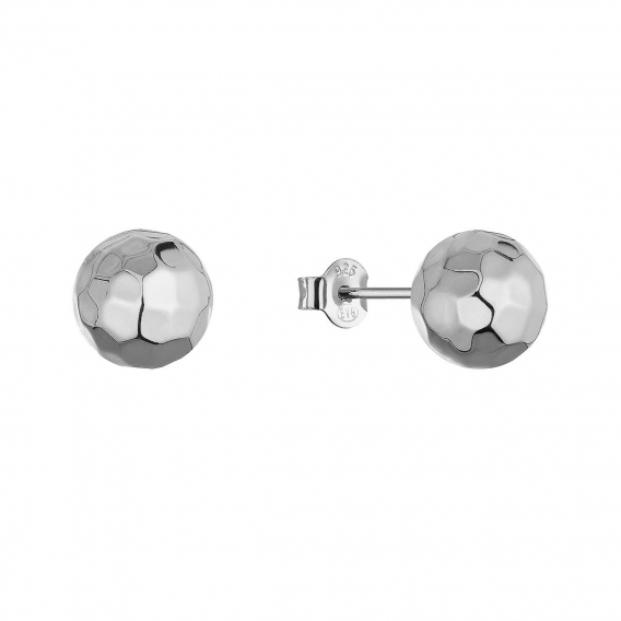 Obrázok pre Strieborné náušnice kôstky tvarovaná gulička 61144
