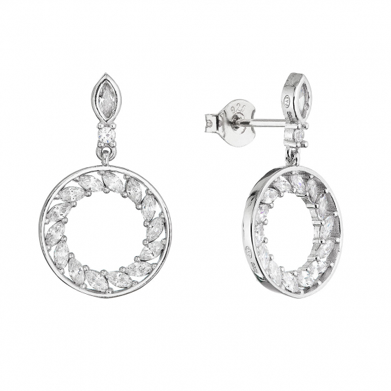 Obrázok pre Strieborné náušnice kruhy 11554.1
