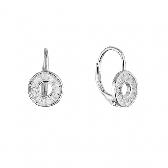 Obrázok pre Strieborné náušnice krúžok ananás 11719.1