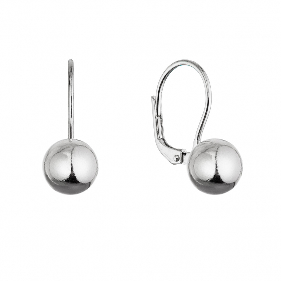 Obrázok pre Strieborné náušnice lesklá gulička 61136
