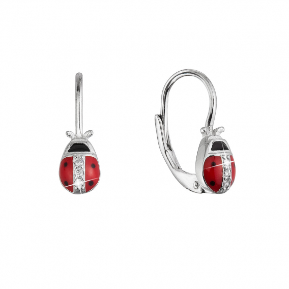 Obrázok pre Strieborné náušnice lienky 11534.1